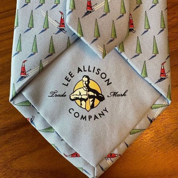 Downhill Kringle Lee Allison Company Men’s Tie 254 Handmade Silk USA - Picture 4 of 6